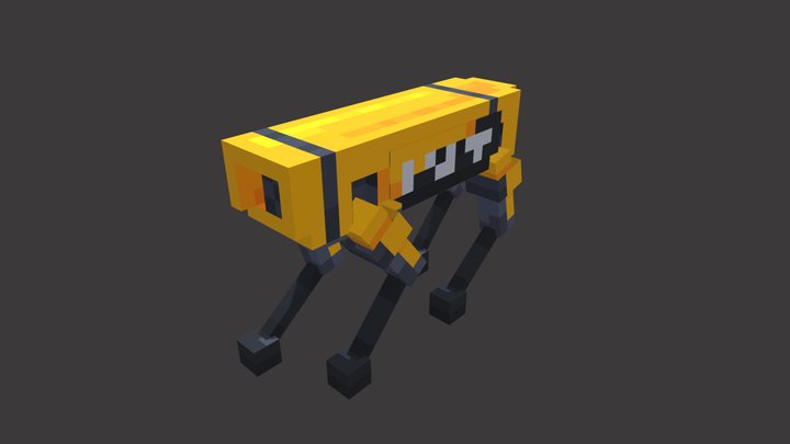 Pixel Spot robo-dog 3D Model