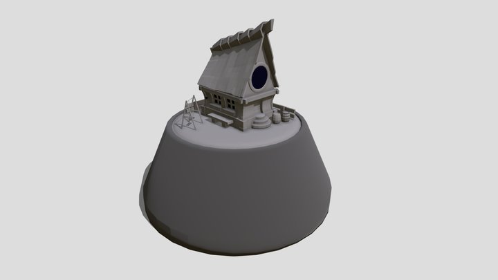 Casinha Noturna 3D Model