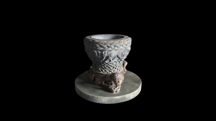 Norman Font, Castle Frome, Herefordshire 3D Model