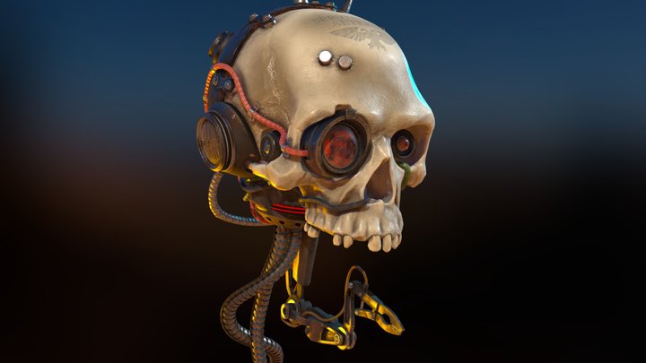 Warhammer 40K Servo-skull 3D Model