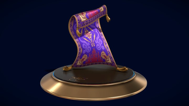 Aladdin carpet Disney 3D Model