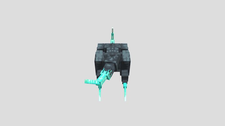 Voxel Alien Monster 3D Model