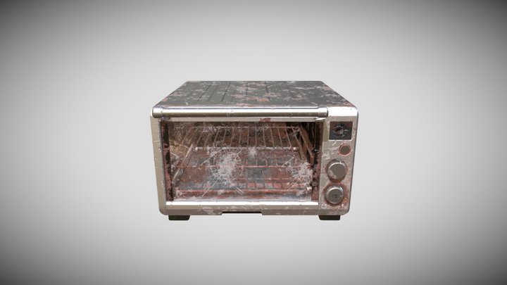 Damaged Oven (Post-Apocalyptic) 3D Model