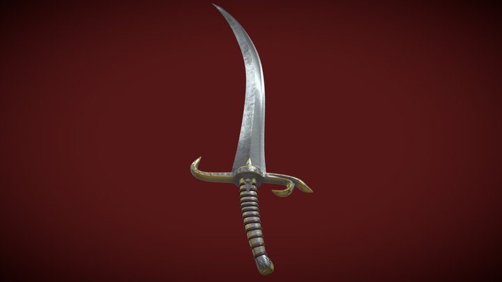 0030 - Crescent Sword Metin2 3D Model