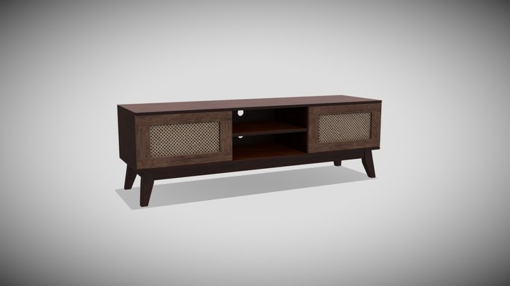 Wood Stand Shelf 3D Model