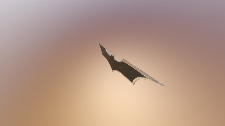 Worn Batarang 3D Model