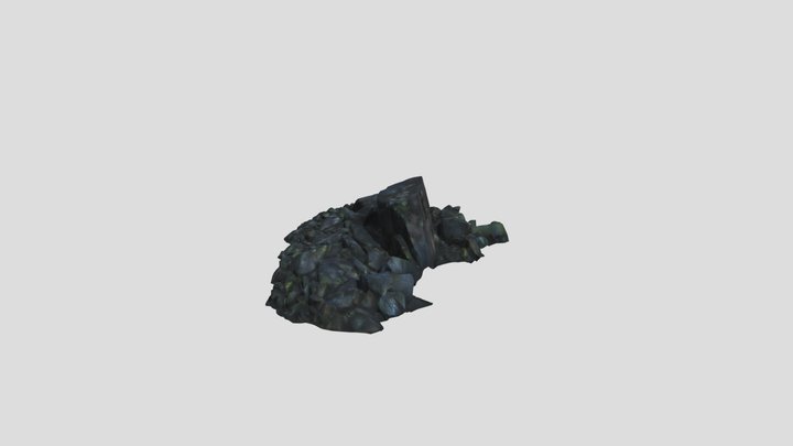 Low Poly Alpine Rocks 3 – Gratis 3D-model STL