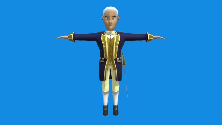 English Character 3D Model