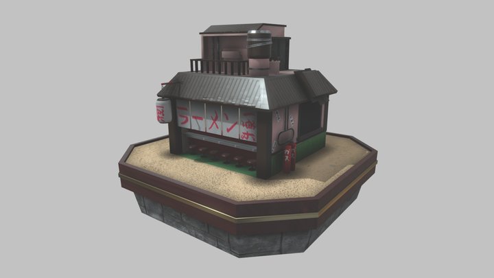 Ichiraku Ramen Naruto 3D Model