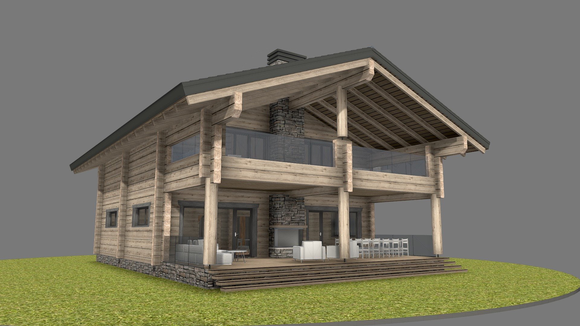 Типовой дом 3 - Download Free 3D model by labarch [a3a17c4] - Sketchfab