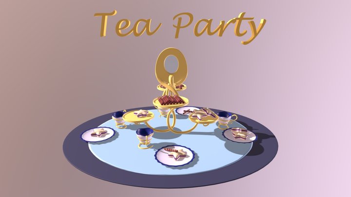 Tea Party 3D Model