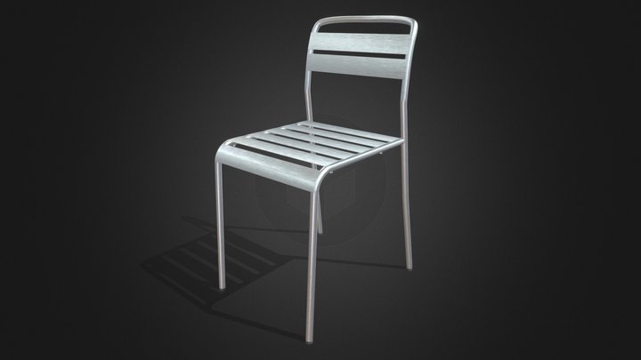 Modern Metal Chair- PBR ready 3D Model