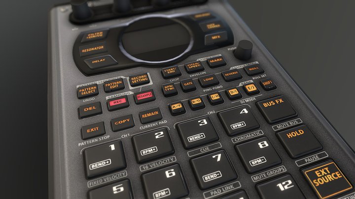 Roland SP-404MkII 3D Model