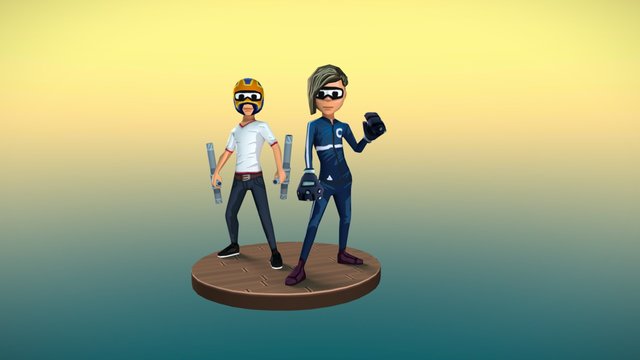 FinanceMission Heroes 3D Model