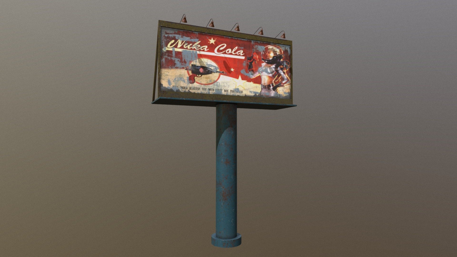 Fallout bilboard serie - Nuka cola blaster - Buy Royalty Free 3D model ...