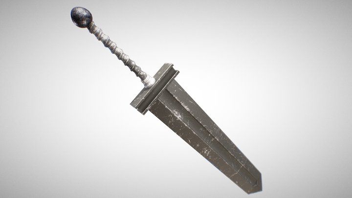 TEXTURED SWORD 3D Model