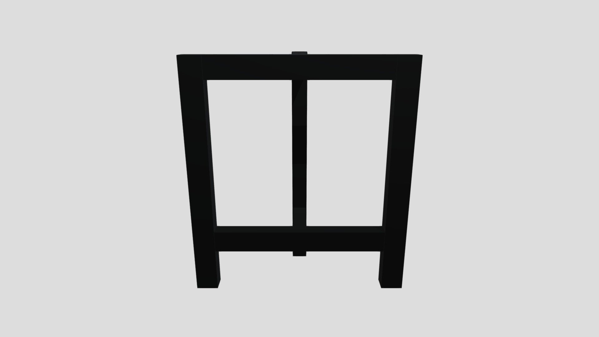 T型木製黒脚（固定用） — Sketchfab embed 3D viewer