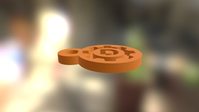 3Dedao Circle Keychain 3D Model