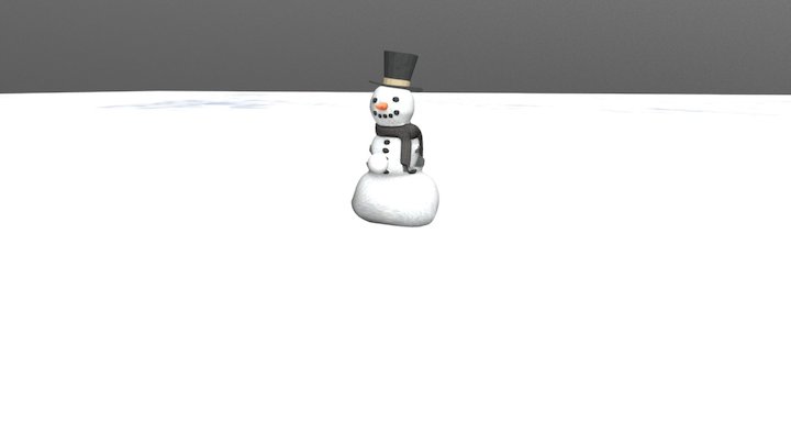 Snowman anim 3D Model