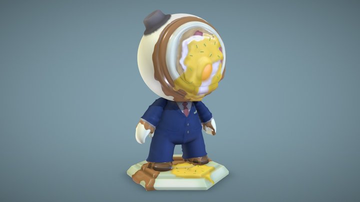 #MeetMat2 - Eggs Benedict 3D Model