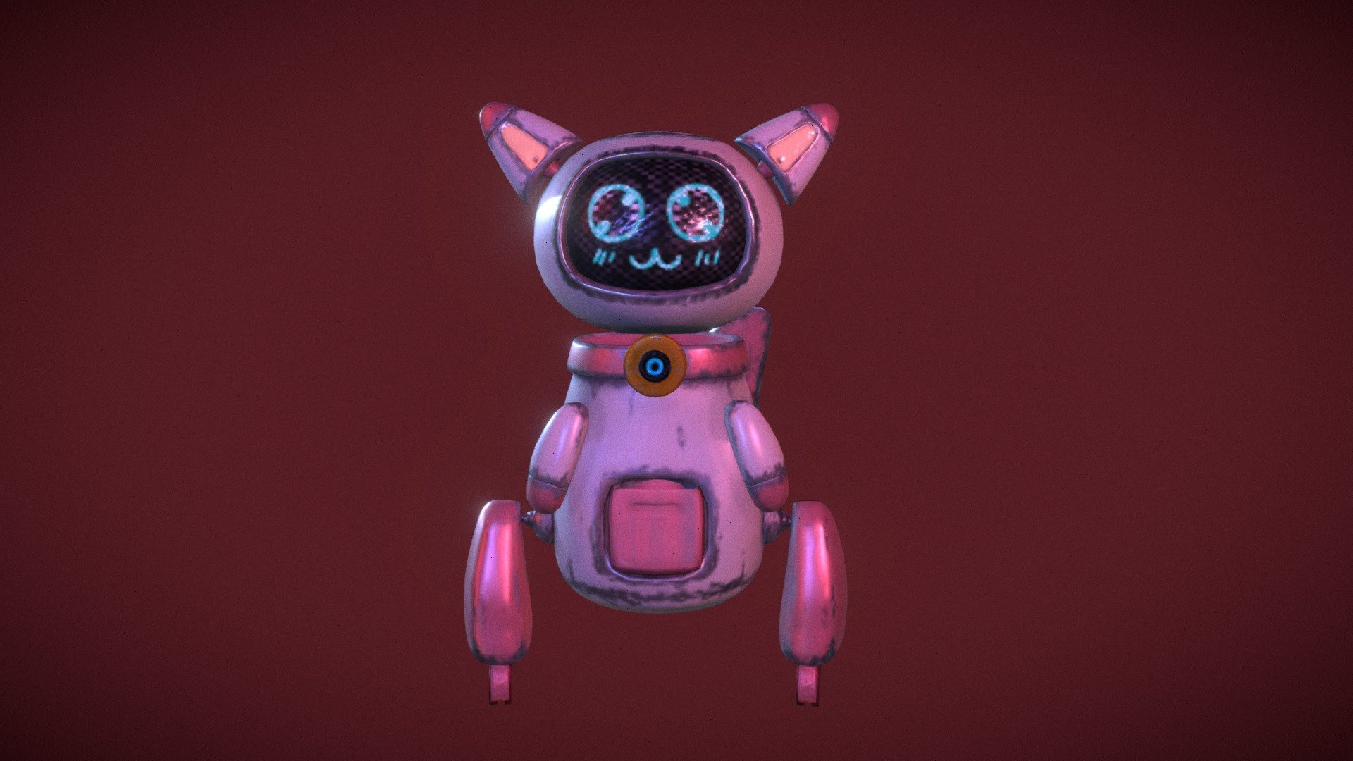 Robot Kitty - 3D model by Beltiz (@belen.ozba) [a3a9743] - Sketchfab