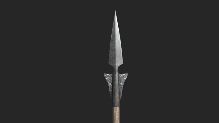 Medieval Spear 00 3D Model