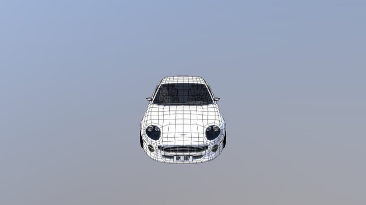 Aston Martin DB7 Low Poly 3D Model