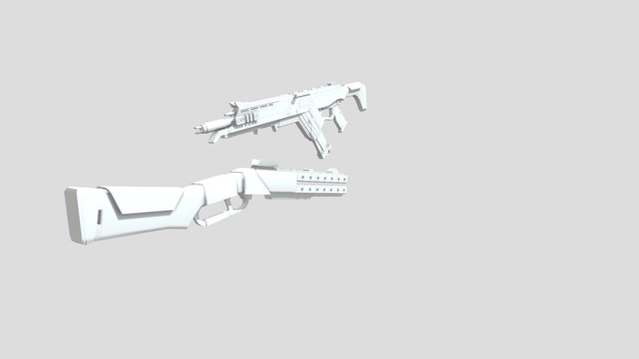 Test R-301 And Peacekeeper 3D Model