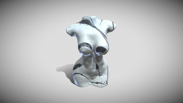 Woman's Body Statue Model Sculpture 3D Model