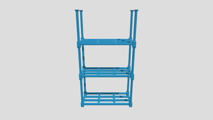 Steel Stack Rack 3D Model