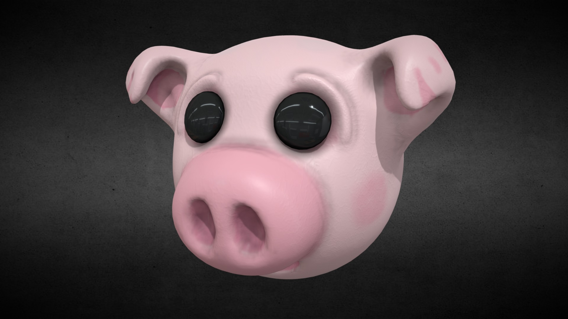 3D model Pig - This is a 3D model of the Pig. The 3D model is about a pink piggy bank.