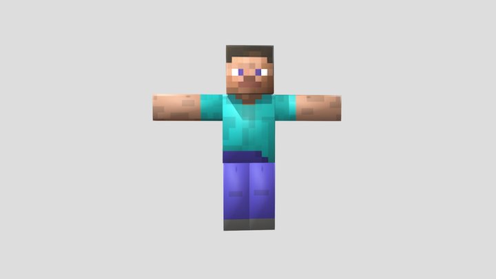 Minecraft-steve-blend 3D Model