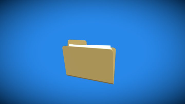 Icon Folder 3D Model