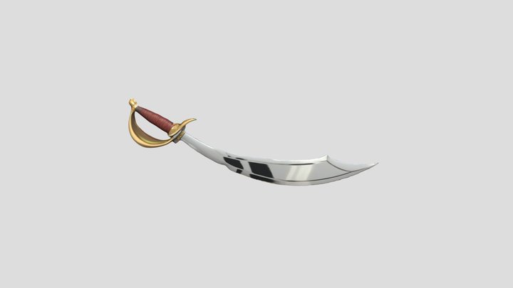 Pirate Cutlass 3D Model