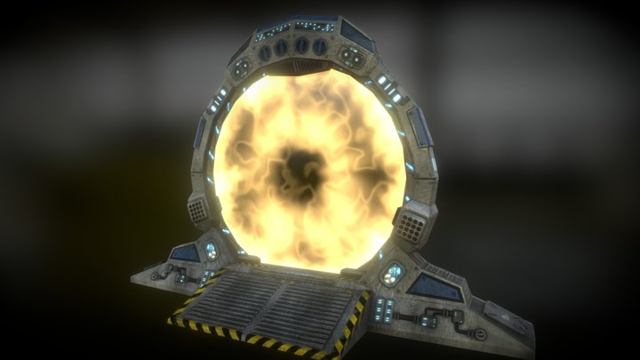 Portal Sci-Fi 3D Model