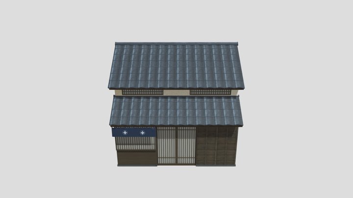 Edo House 01 3D Model