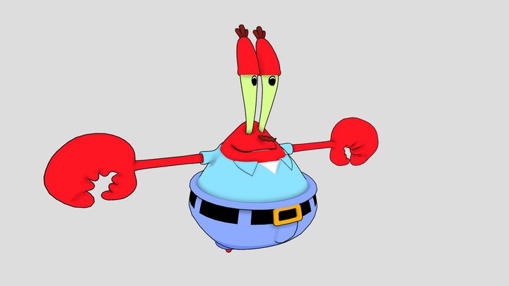 MR. KRABS 3D Model