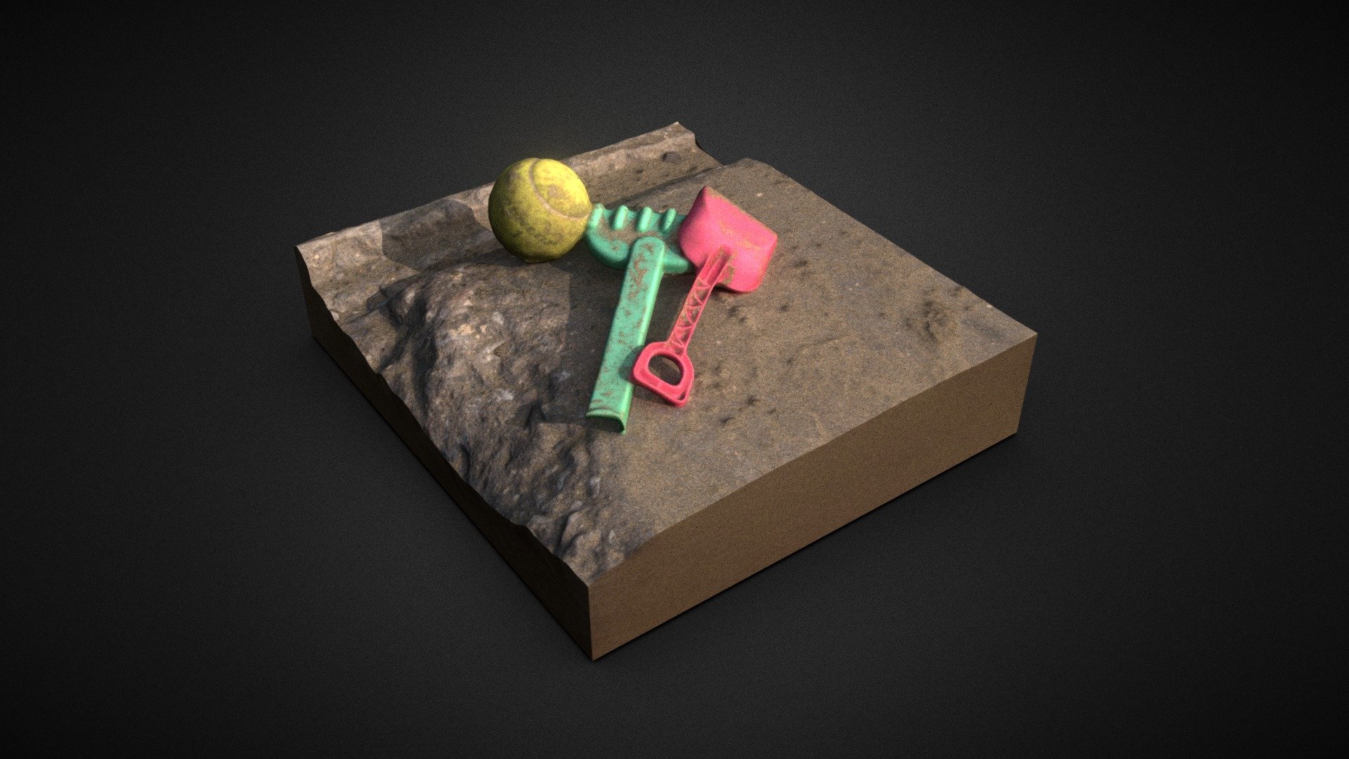 Beach Toys Download Free 3D model by boring3d [a3b1f19] Sketchfab