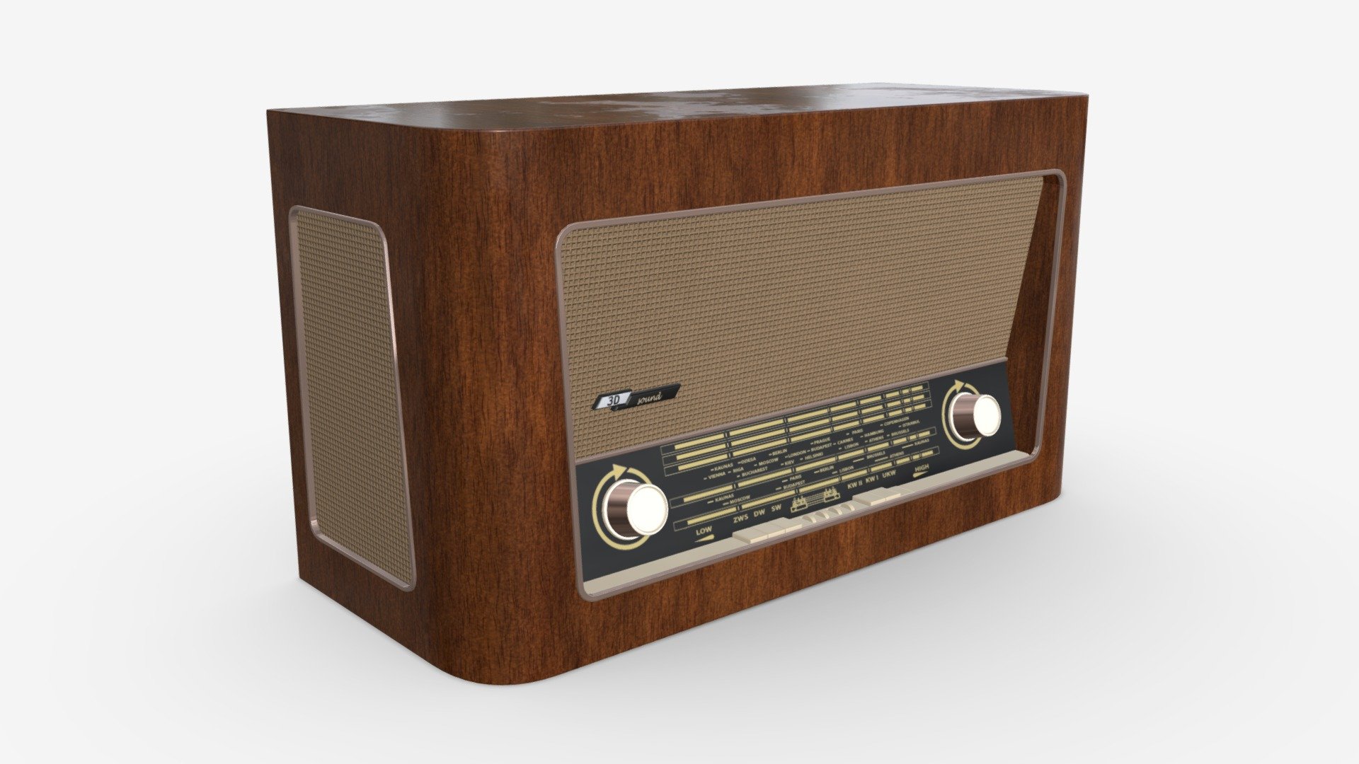 Vintage radio 01 — Sketchfab embed 3D viewer