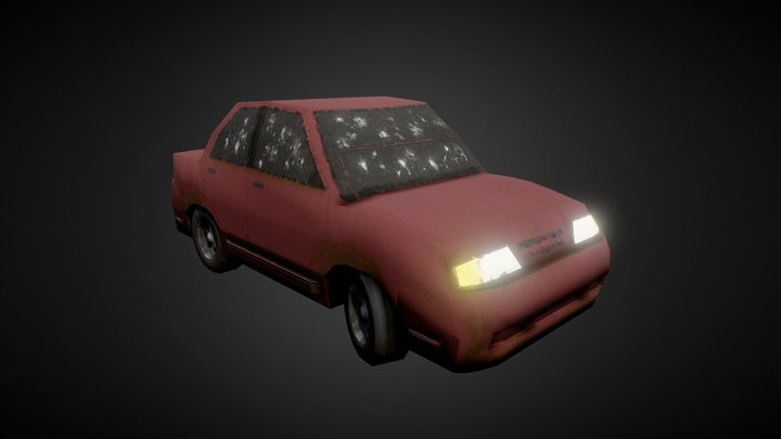 Urban Sedan (Stylized) 3D Model