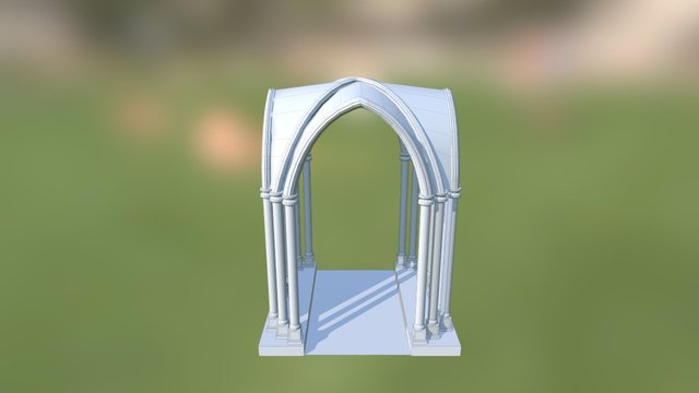 4A Hillary Campos Arquitectura Gotica 3D Model