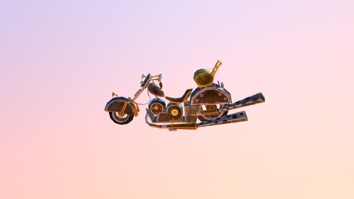 World_of_Warcraft_Alliance_Motorcycle 3D Model