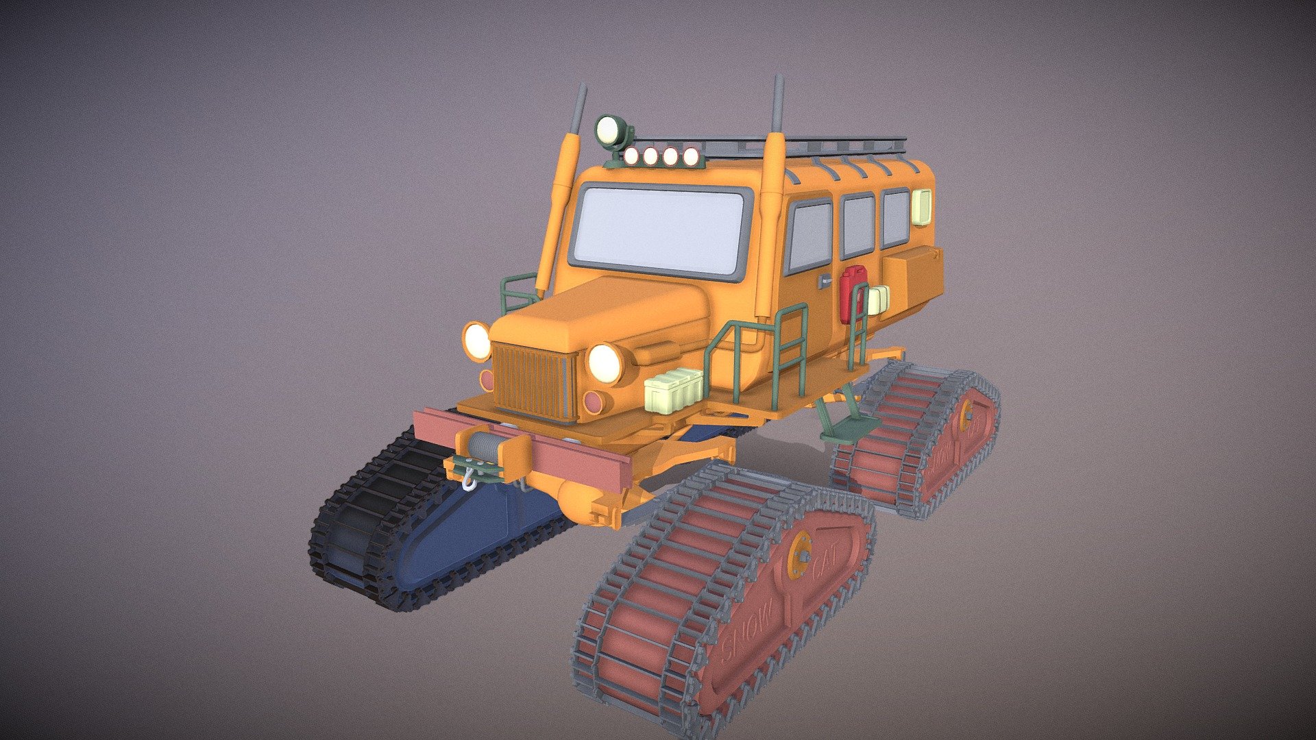 SnowCat v2 - Download Free 3D model by Dmitry_Nzh [a3b41ce] - Sketchfab