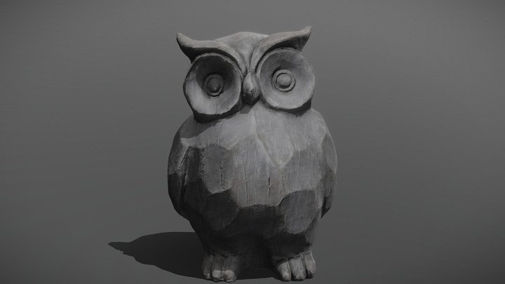 Stoops Bird Owl 3D Model