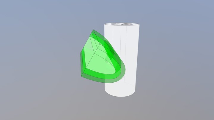 Shallow Fold Interaction 3D Model