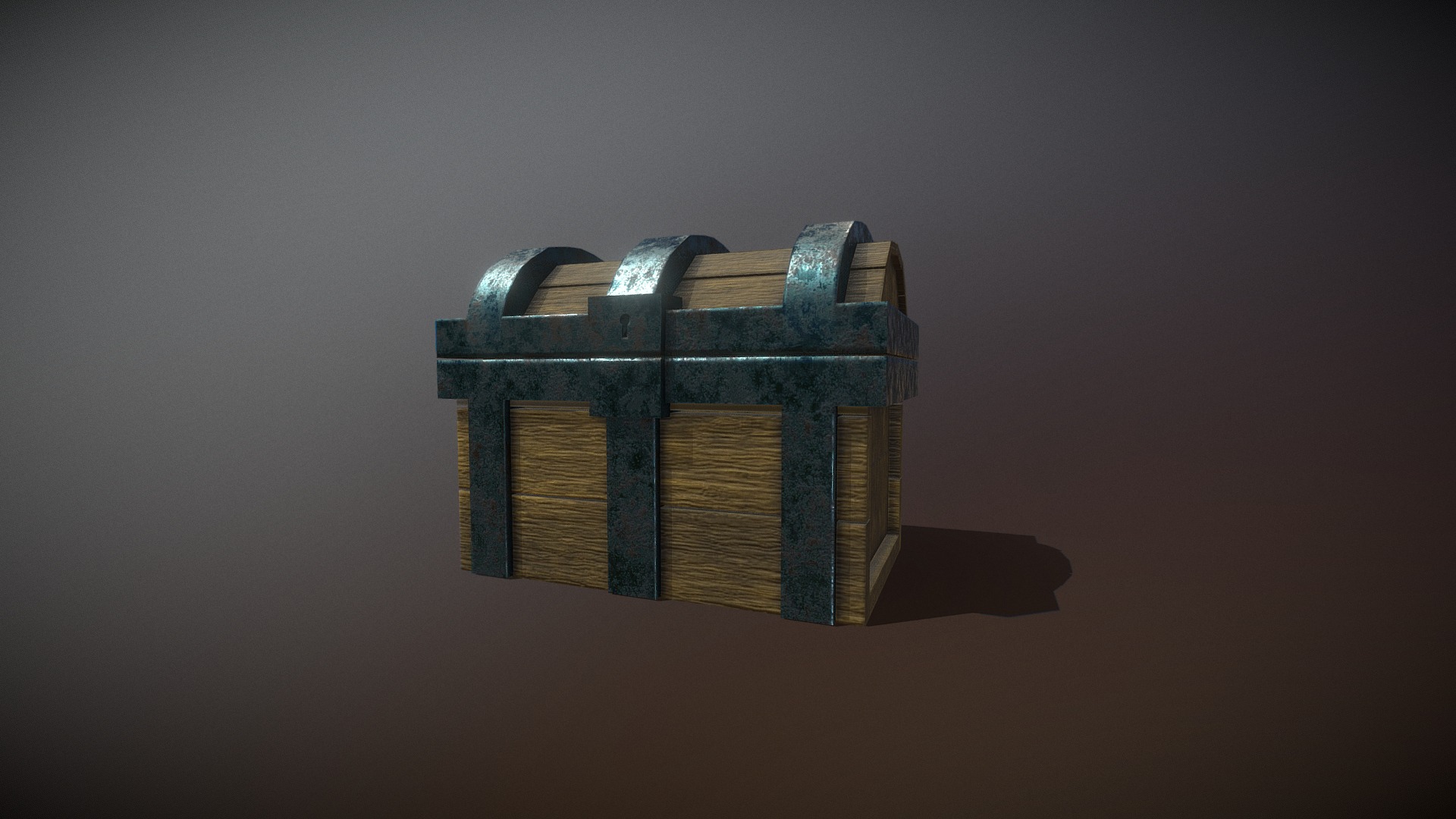 3D model Chest - This is a 3D model of the Chest. The 3D model is about a pair of blue and silver rings.