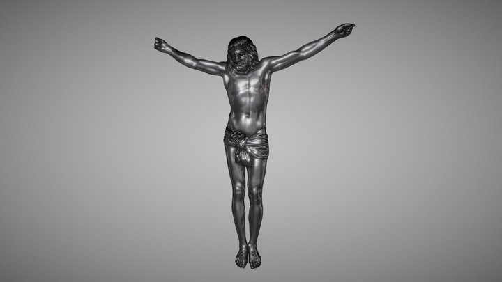Crucifix Relief 3D Model