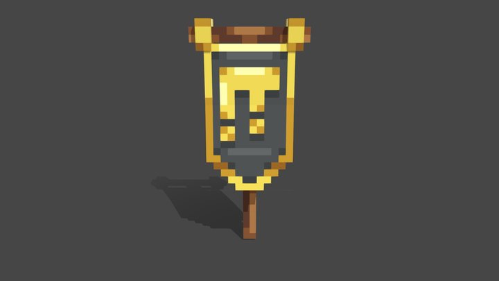 Nethergames Inspired Banner 3D Model