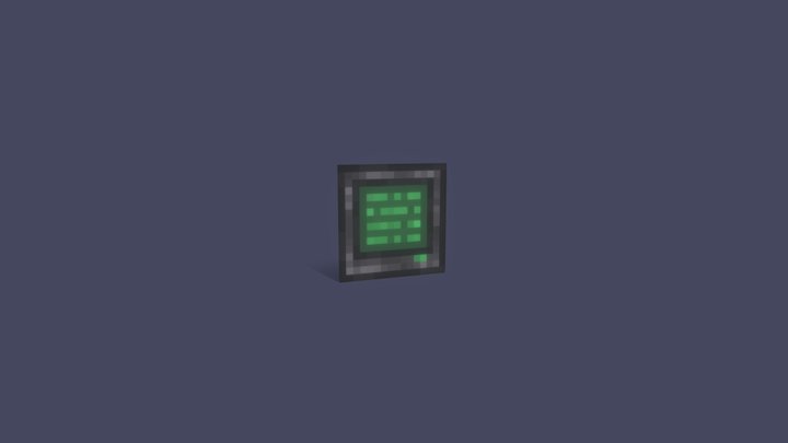 Minecraft Control panel 3D Model