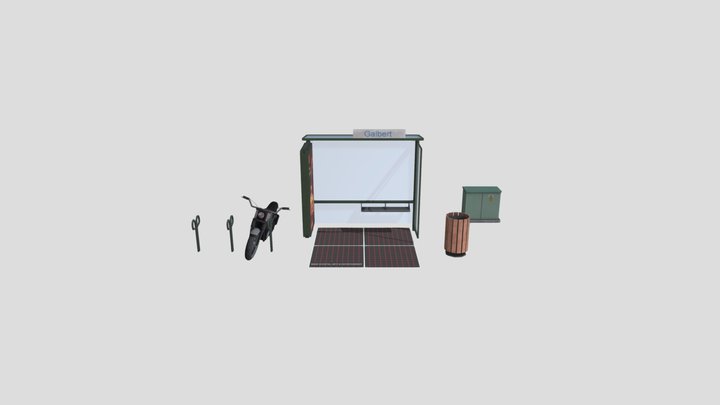 1DAE18_Casier_Sander_PropsScene 3D Model